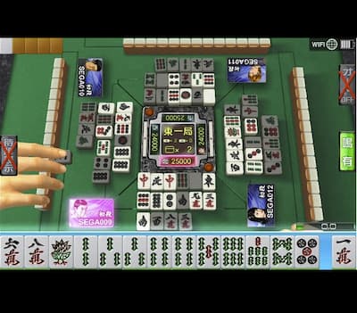 セガNET麻雀【MJ】対局画面
