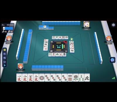 麻雀一番街の対局画面